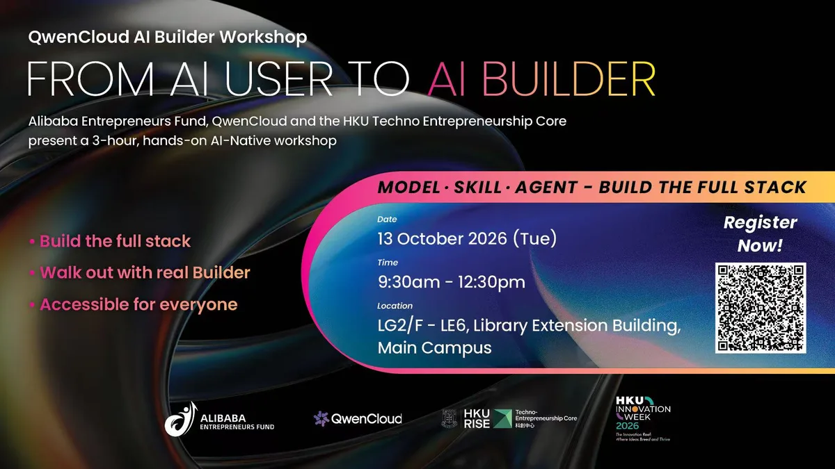 QwenCloud AI Builder Workshop Poster